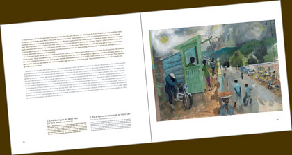 Sample double-page spread from book